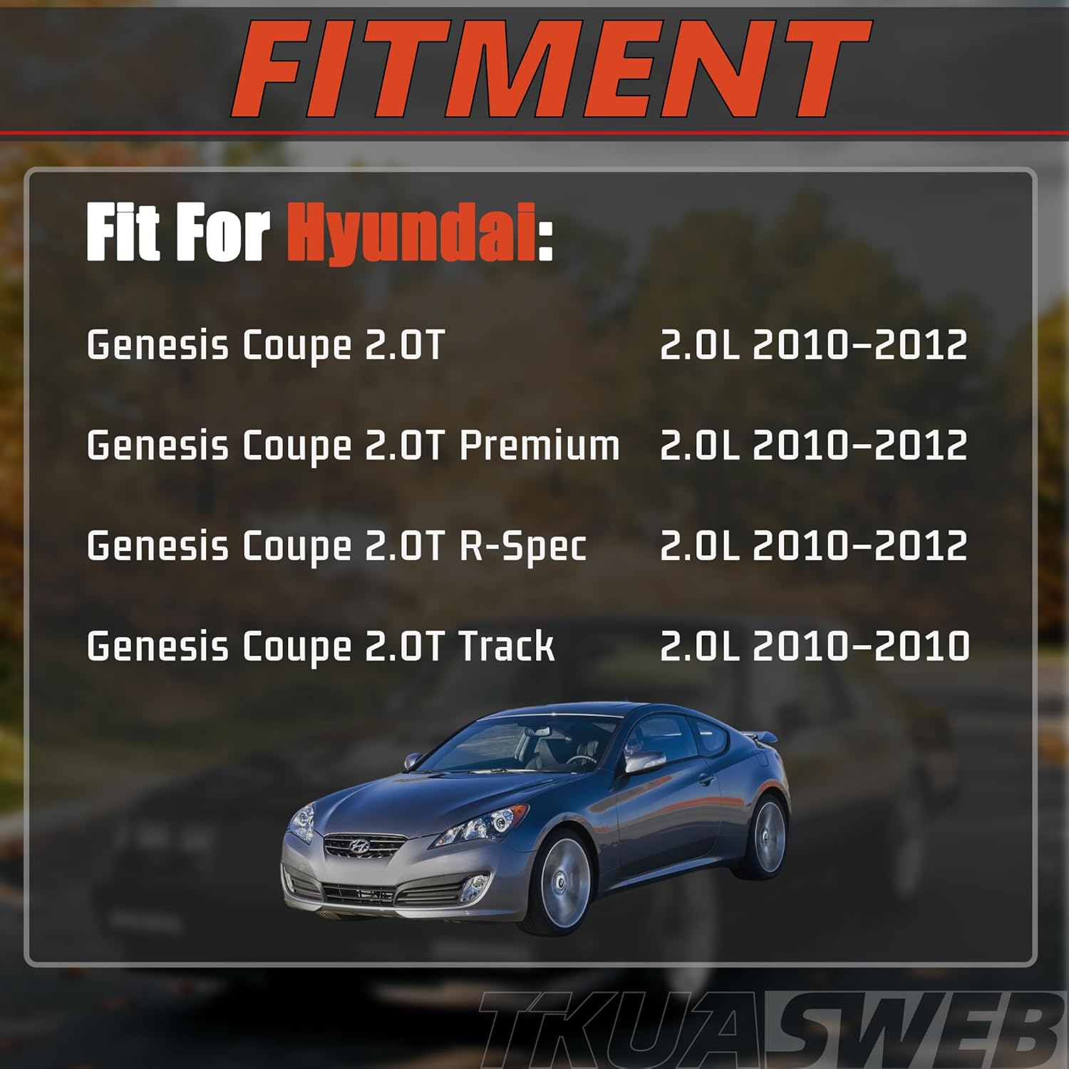 G4KF Engine Rebuild Kit | Crankshaft | Head Gasket Set | Con-Rods | Main & Rod Bearings | Piston & Ring | Head Bolts Fit For Hyundai Genesis Coupe 2.0T 2010-2012 231112G400