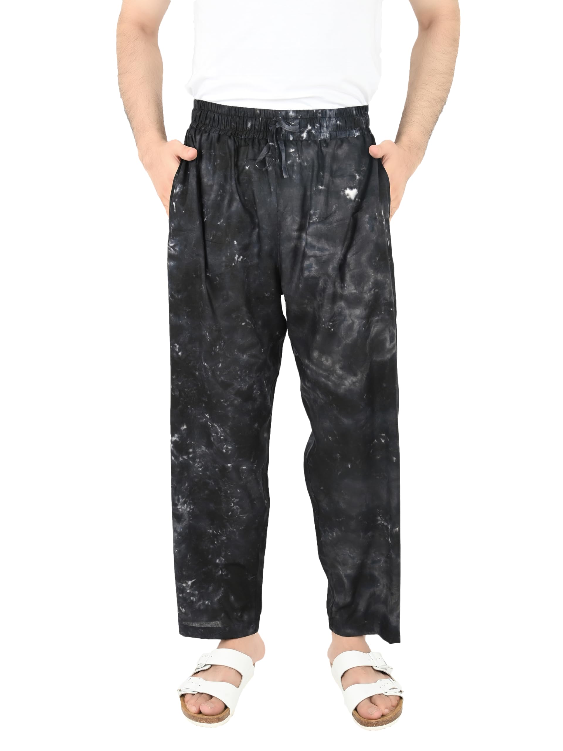 Men Zic-Zag Cotton Lounge Pants Also Available In Plus Size-image-11