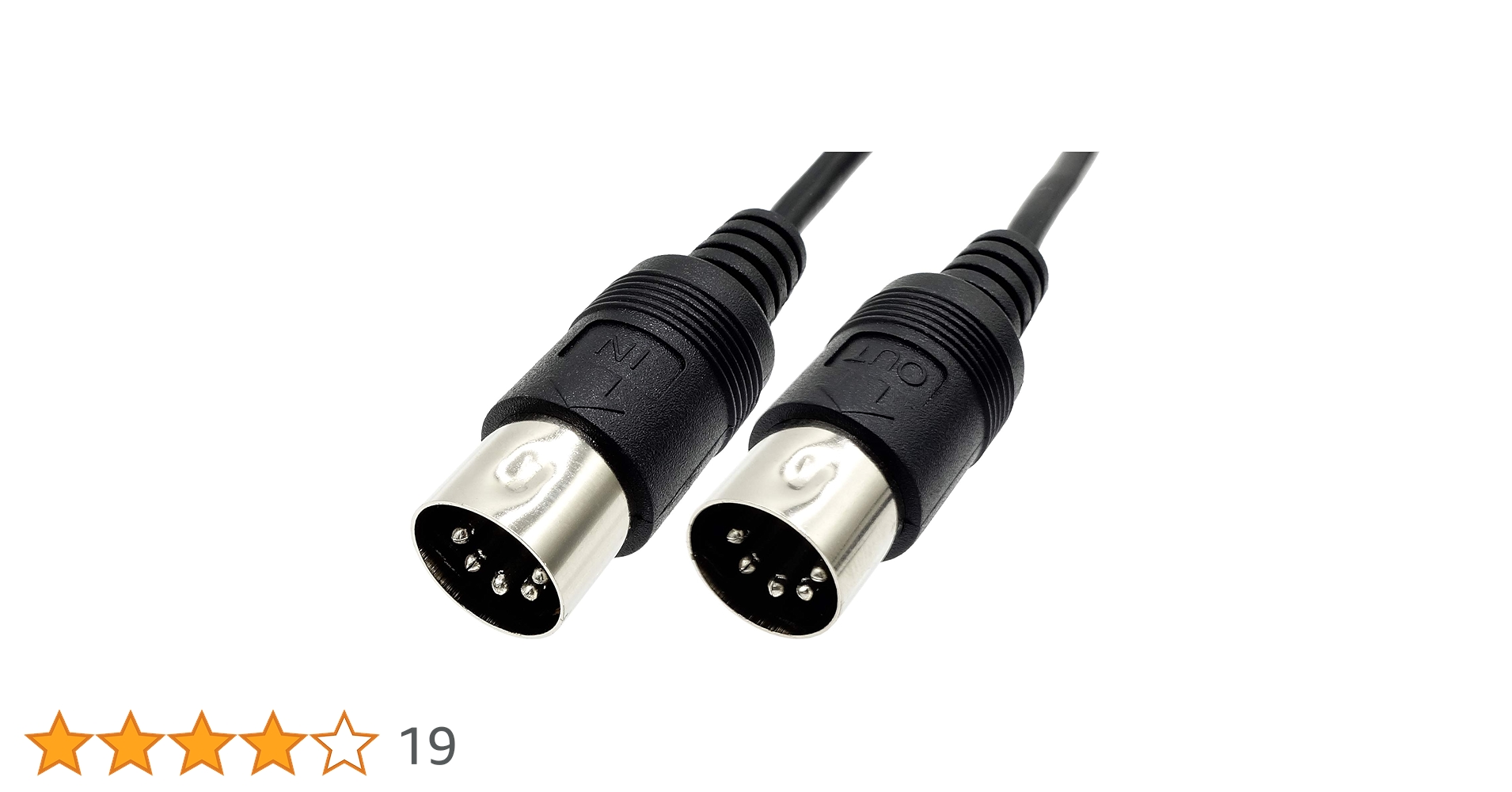 Amazon.co.jp: オーディオファン 5ピン MIDIケーブル 丸形 DIN オス