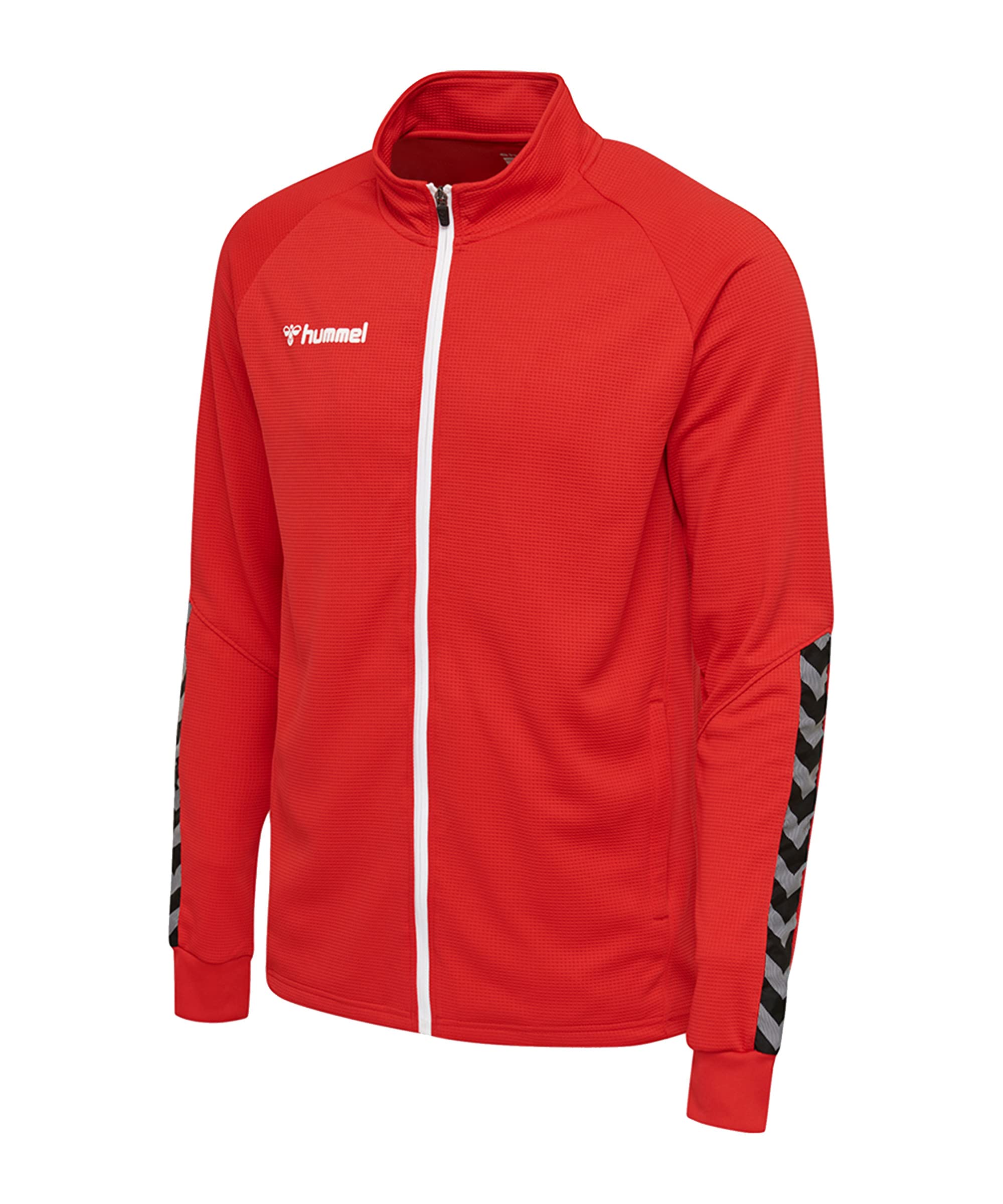 hummel hmlAUTHENTIC Men's Poly Zip Jacket, True Red, S