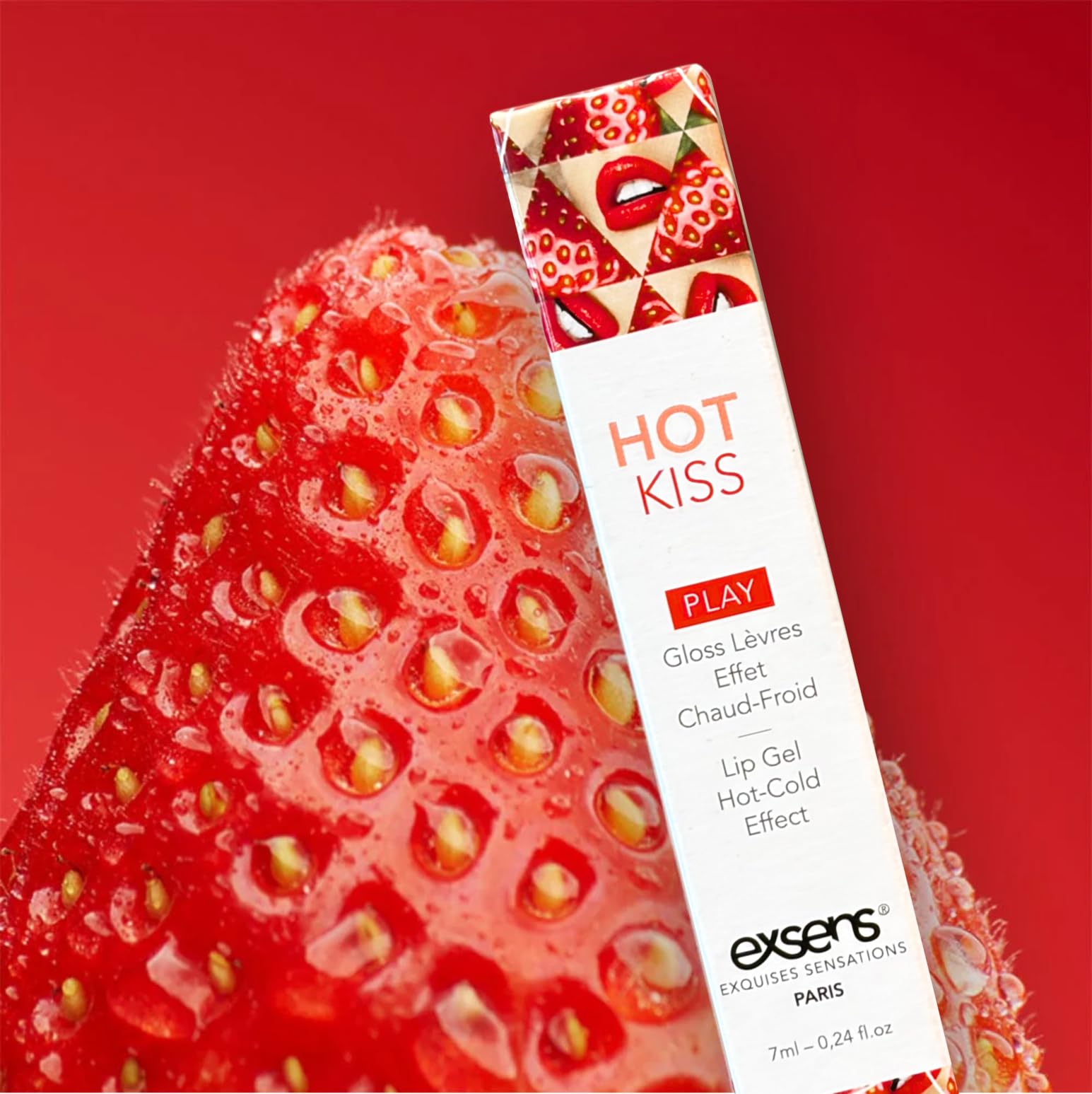 Amazon.com : EXSENS Strawberry Hot Kiss Lip Gloss, Warm Buzzing