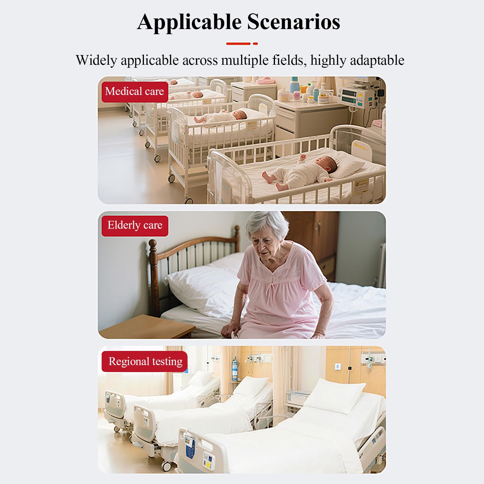 Tapete Inteligente Para Cuidadores, Alarma De Salida De Cama Para Personas Mayores, Con Alertas De Voz Y Luz Intermitente, Ideal Para Recordatorios De Salida De Cama, Cuidado De Personas Mayores
