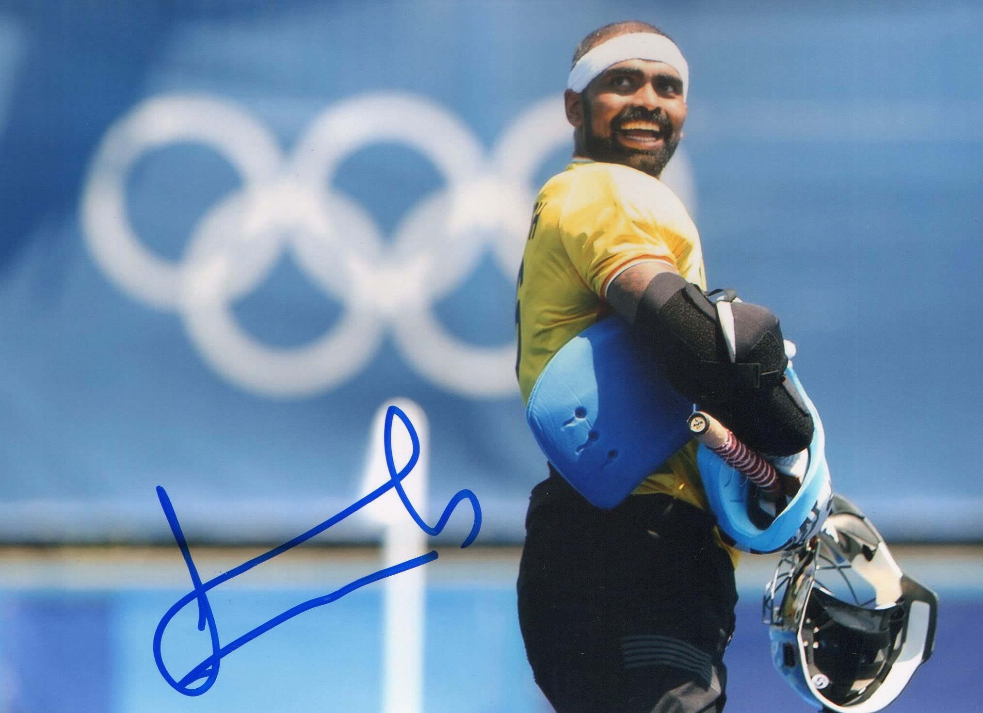 5x7 Original Autographed Photo of Indian Hockey Player PR Sreejesh-image-10