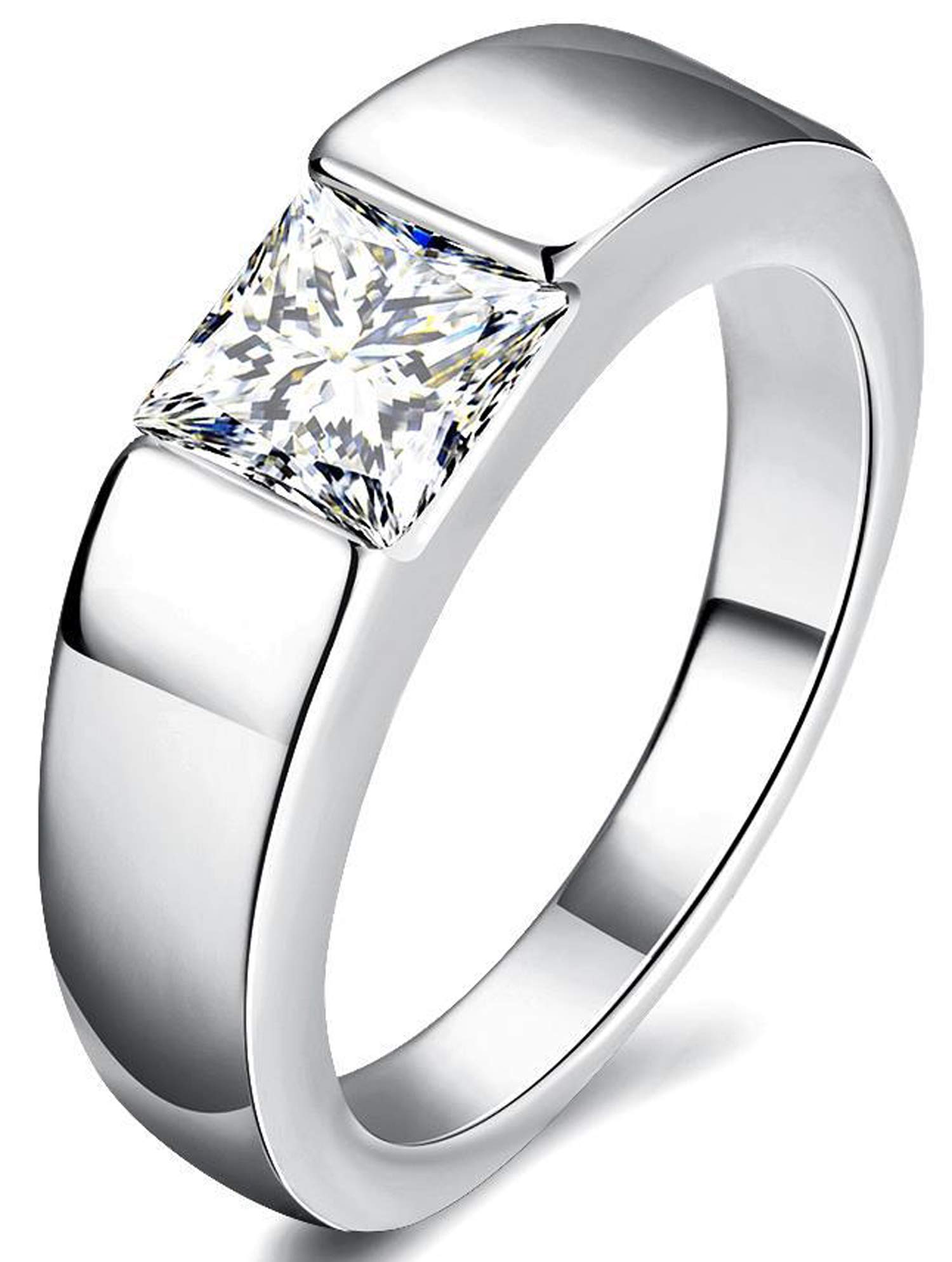 Via Mazzini Non-Precious Metal Base Metal And Cubic Zirconia Ring For Boys & Men - Size 9 (B07TKVNGSX) Amazon Price History, Amazon Price Tracker