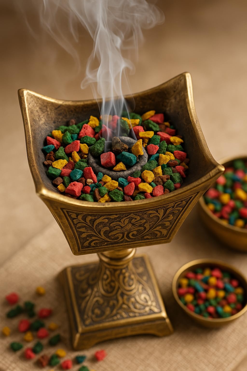 Bakhoor Sarghina 100g - Encens Naturel Du Maroc - Résine De Calligonum Colorée
