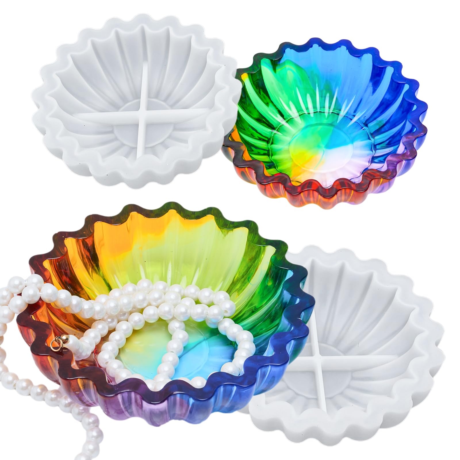 Moule en résine silicone souple lot de 2 pour réussir vos moulages sans bulles ni casse