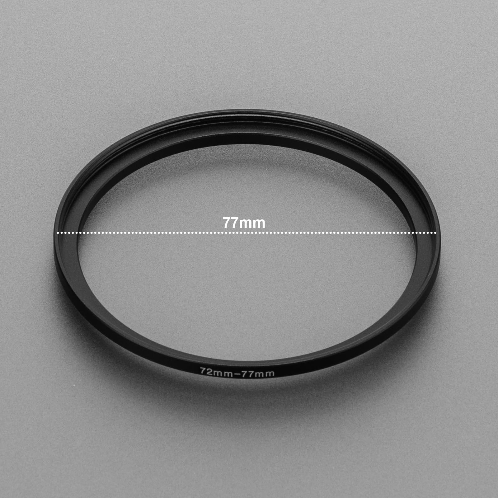 Bague d'adaptation de Filtre Step Up 72-77 mm pour Filtre en Alliage d'aluminium de qualité aéronautique