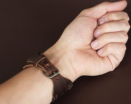 Miniatura 5 de Baldur Jewelry Genuine Leather Bracelet With Viking Rune Futhark Metal Plates For Men Women, Adjustable Wrap, Ethnic Tribal Braided Bracelet