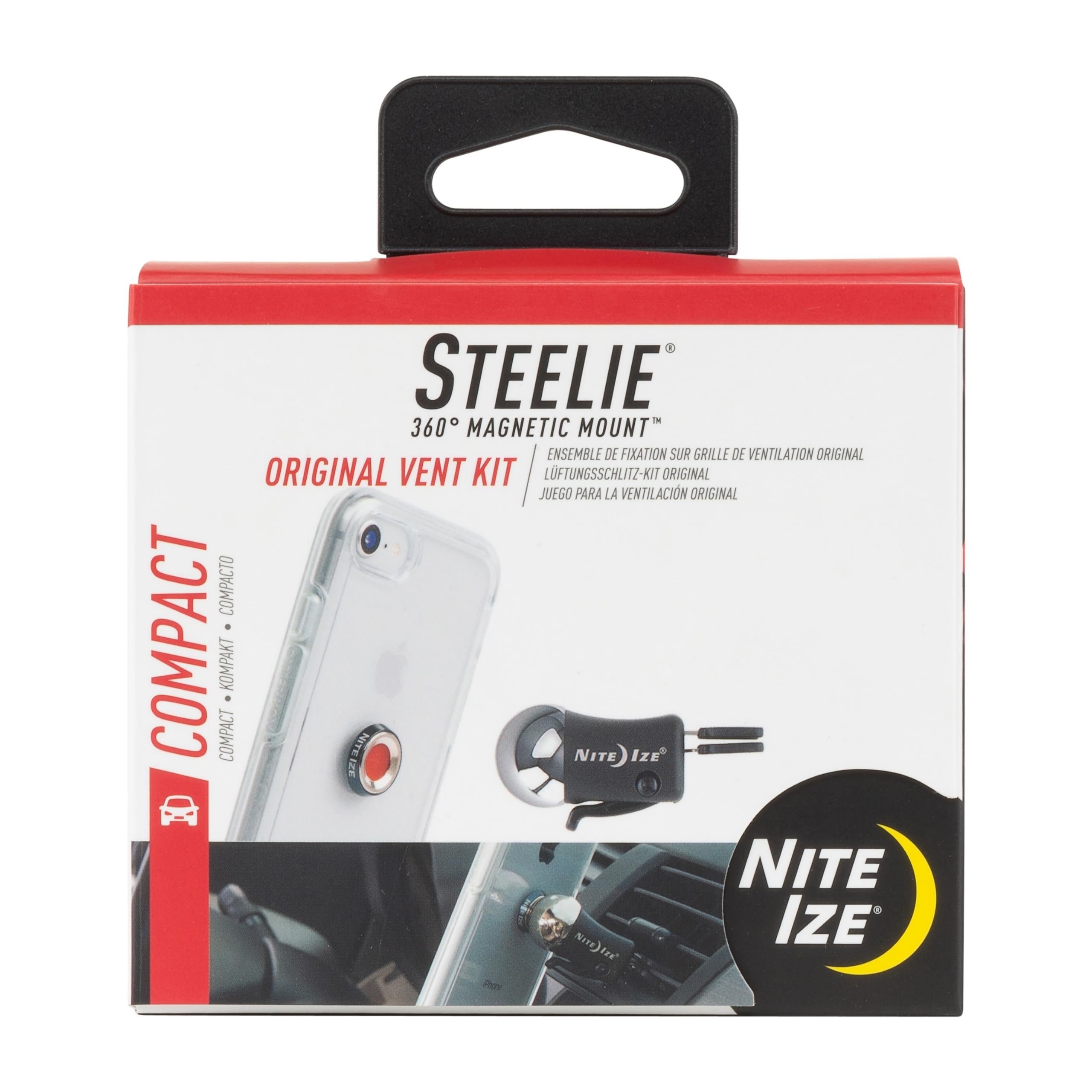 Nite IzeOriginal Steelie Vent Mount Kit- Magnetic Car Vent Mount For Smartphones