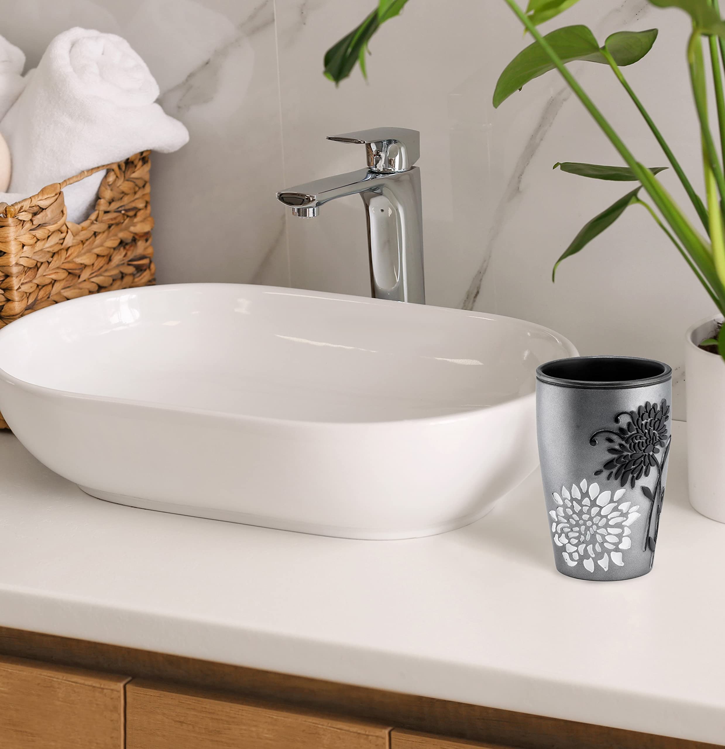 Popular Bath Trinkglas, Erica Collection, Grau