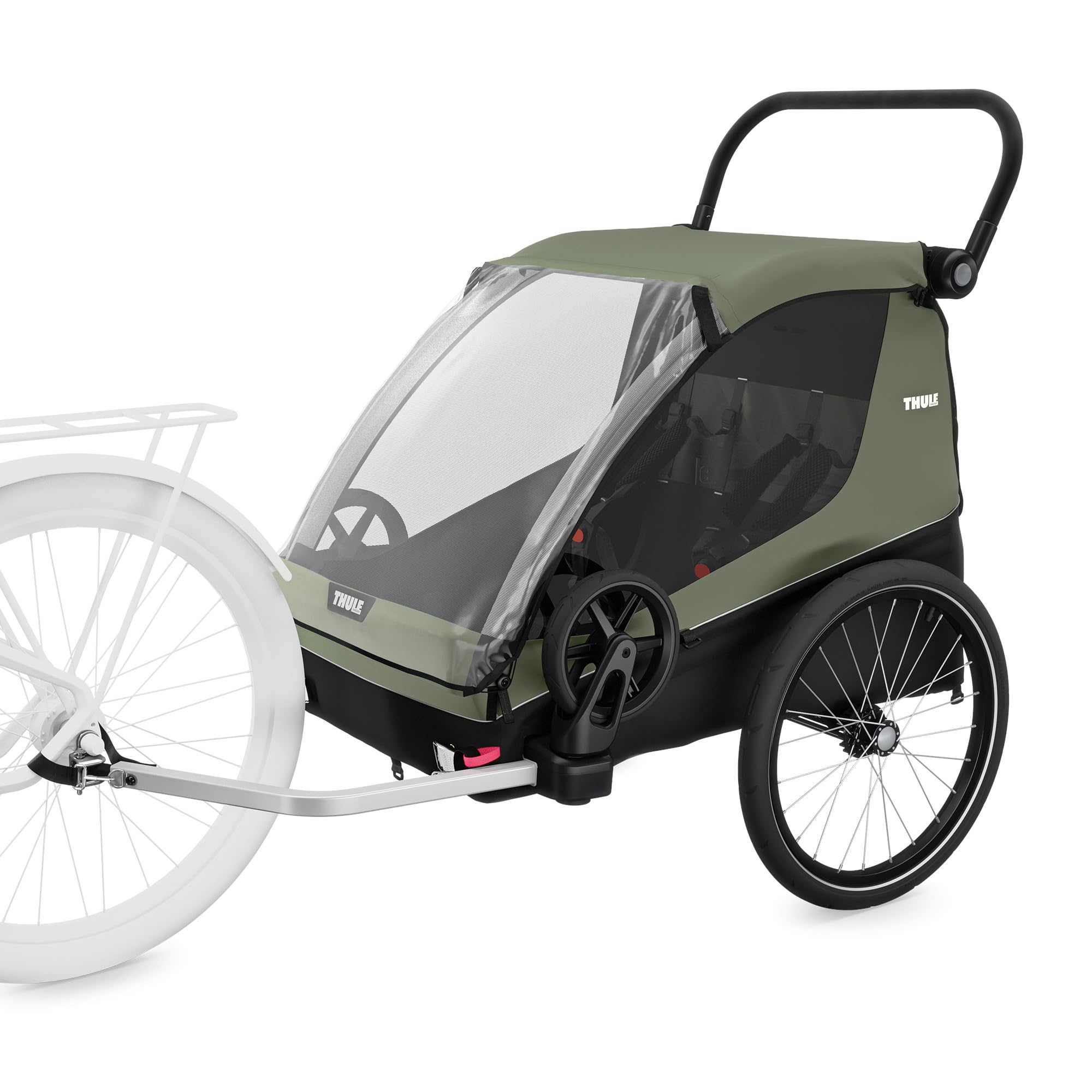 Thule Courier Kinder-, Hunde- Und Lastenfahrradanhnger Vintage Green,  One-Size : Amazon.de: Auto & Motorrad