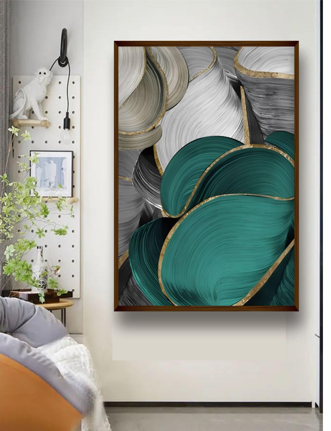 Golden Lucky Wish Tree Painting - Wall Art -8