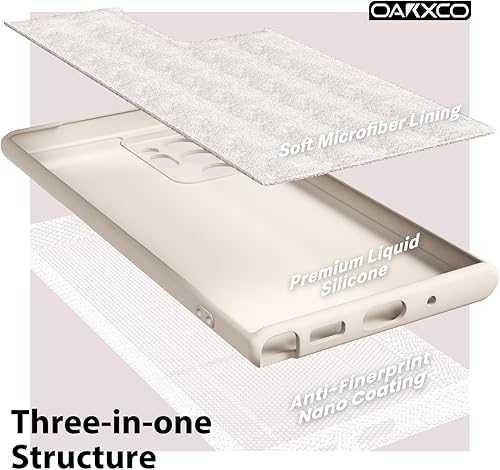 Miniatura 5 de oakxco Funda para teléfono Samsung Galaxy Note 20 Ultra de silicona líquida, bonita funda delgada delgada de goma suave TPU lisa de gel para mujeres