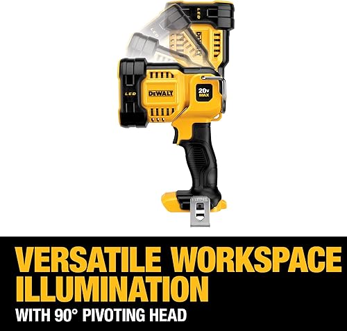 Vista 20 de DEWALT Luz de trabajo LED máxima 20V, cabeza pivotante (DCL043)