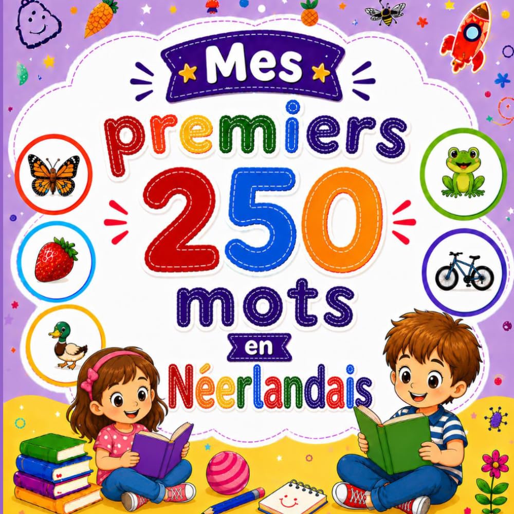 Mes premiers 250 mots en Néerlandais: Livre bilingue Français–Néerlandais pour enfants | Apprentissage facile avec images colorées | Vocabulaire essentiel du quotidien.