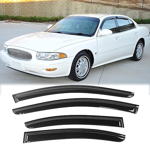 Miniatura 1 de Deflector de viento para ventana lateral impermeable 94801, 4 piezas de repuesto protector contra la lluvia, visera de ventana para Toyota Avalon