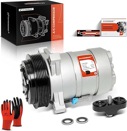 A-Premium Compresor de CA con embrague compatible con Acura SLX, Cadillac Allante, DeVille, Eldorado, Fleetwood, Seville & Isuzu Trooper, VehiCROSS