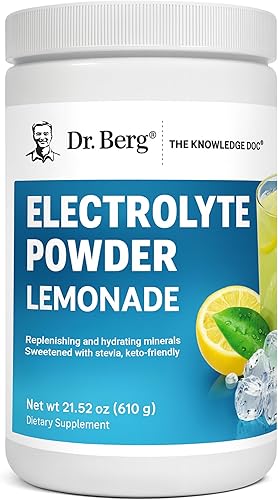 Miniatura 8 de Dr. Berg Zero Sugar Hydration Keto Electrolyte Powder - Mejorado con 1,000 mg de potasio y sal rosa real del Himalaya (no sal de mesa) - Suplemento