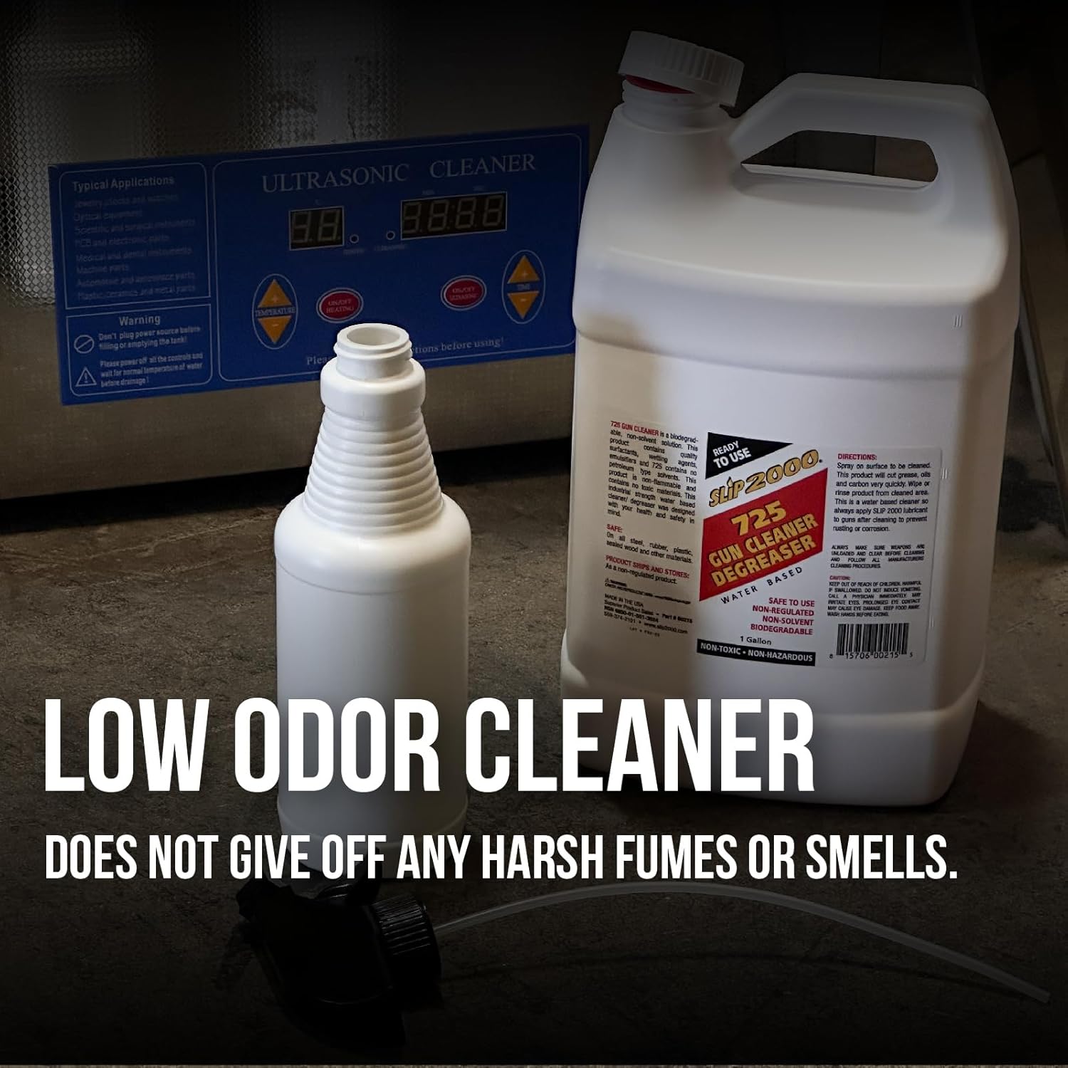 Slip 2000 725 Gun Cleaner, Degreaser, Non-Toxic, Cuts Through Cosmoline, Carbon, Grime, Degums and Degunks Dirtiest Gun Parts, 1 Gallon