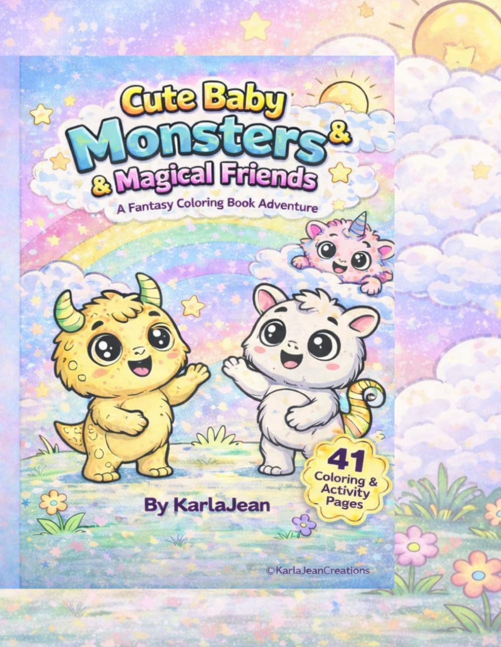 Cute Baby Monsters & Magical Friends: A Fantasy Coloring Book Adventure (Magical Creatures Coloring Collection)