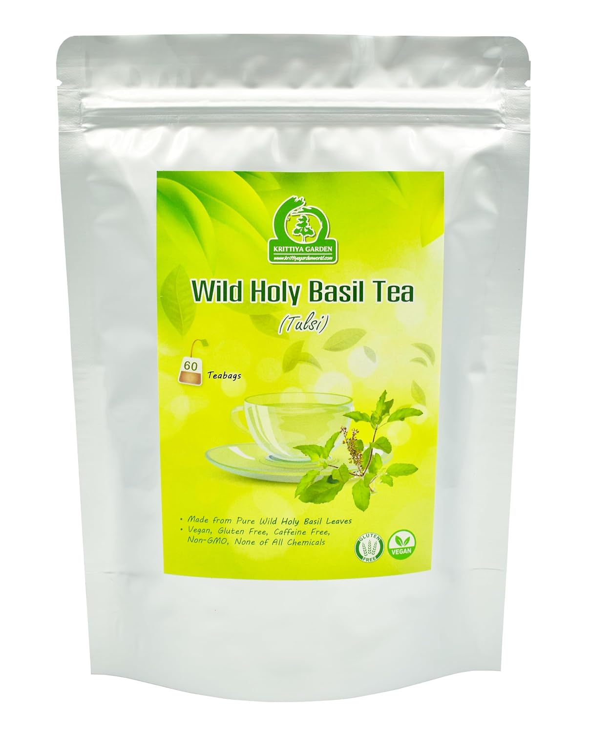 Amazon.com : Wild Holy Basil Tea 60-Teabags (Tulsi Tea) 90g : Grocery ...