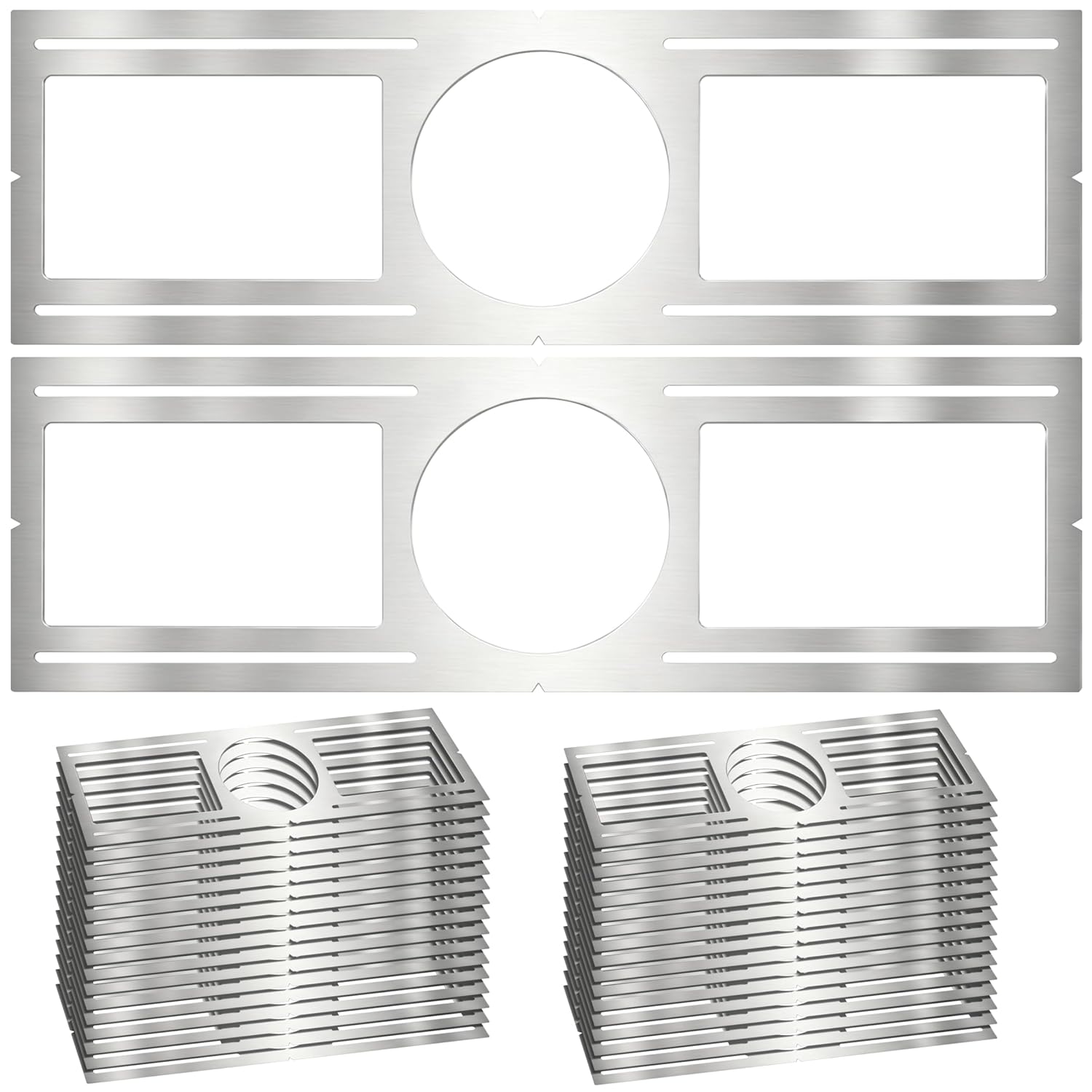 New Construction Mounting Plate, 36PC, 6 Inch, LED Recessed Lighting Housing Plate for New Construction and Remodeling, Shallow Recessed Led Lighting Plate