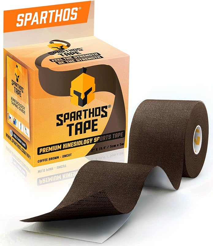 Sparthos Kinesiology Tape Roll - Uncut KT Sports Kinesio K Tape | Waterproof, latex-free cotton, cuts to any size strips, muscle & joint support, sports recovery, physical therapy