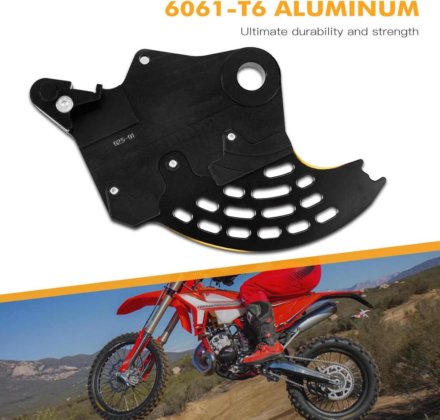 NICECNC Black Rear Brake Disc Shield Compatible with BETA 400/450RR/520RS 4T Enduro 2010-2014 250/300RR 2T 250/300RR 2T Enduro Racing 2013-2024 See Ftiment