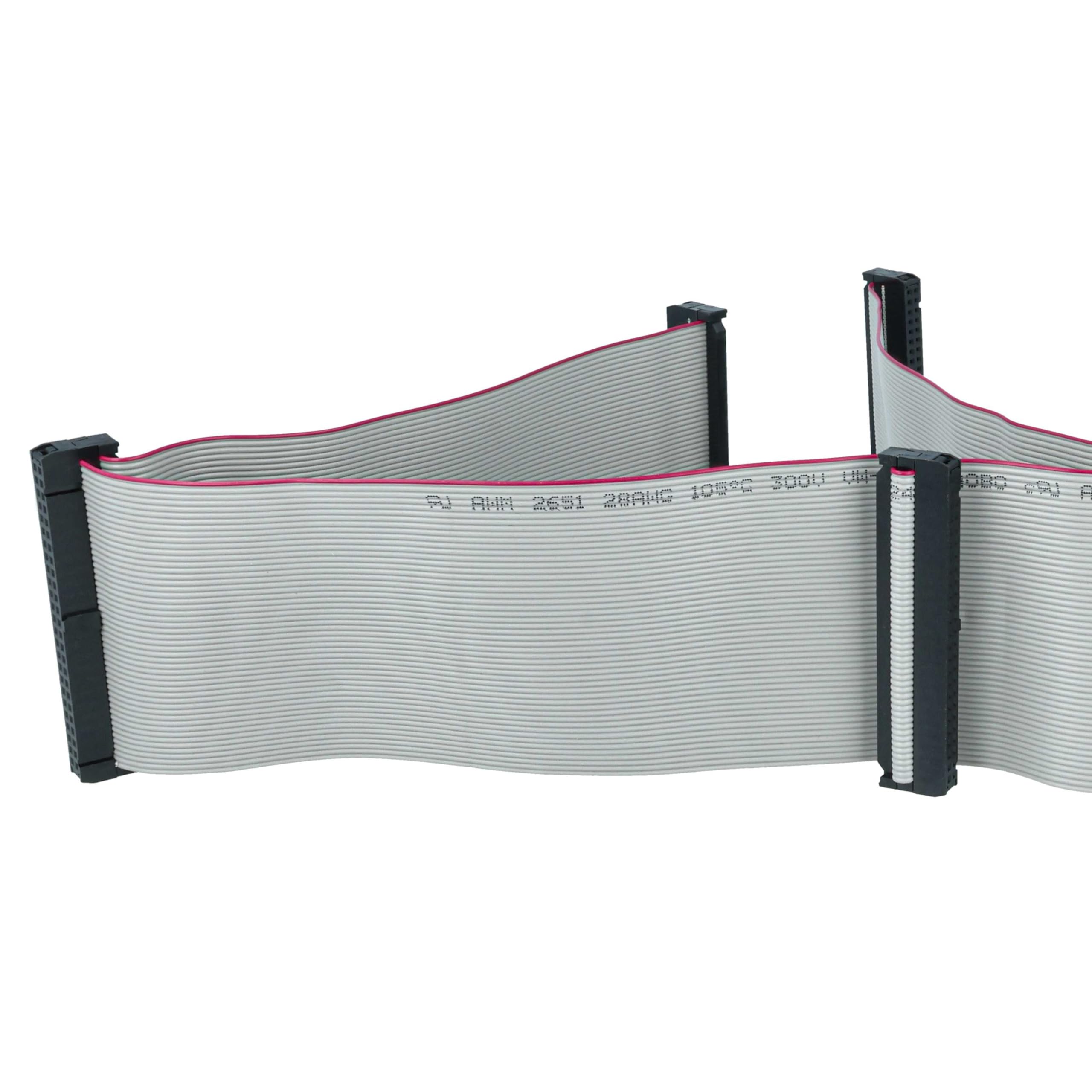 vhbw Cavo a Nastro SCSI per collegare 5 dispositivi SCSI - Cavo Interno, 50 Pin, 75 cm