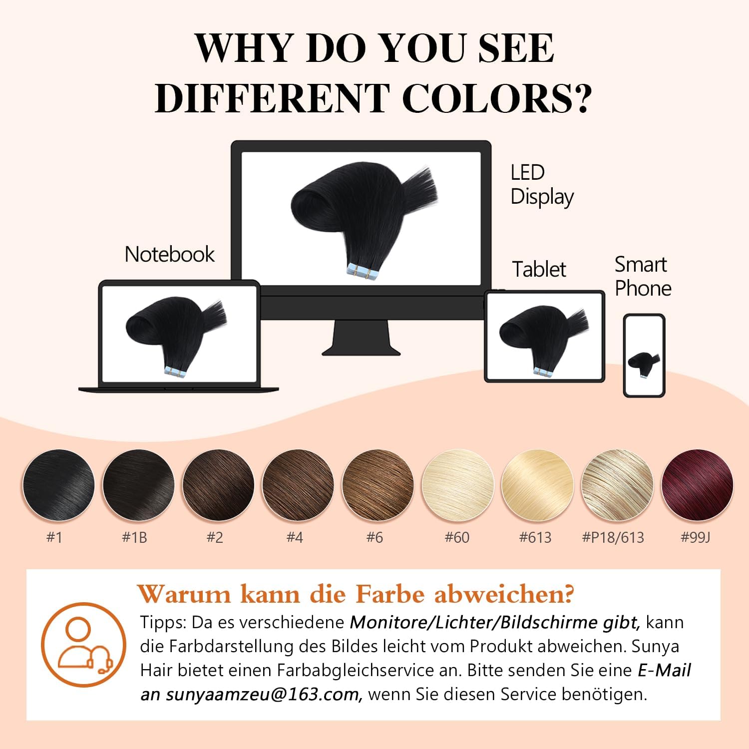 Sunya Extension adesive in capelli veri, colore nero profondo, con nastro adesivo, invisibili, setosi, lisce, 60 cm, 20 pezzi, 50 g/confezione