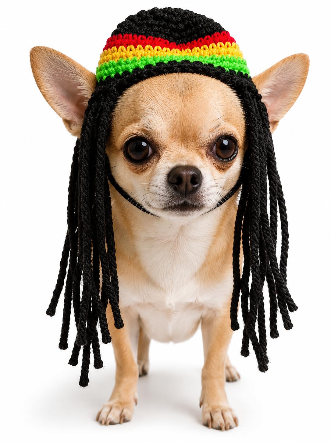 Dog Hat with Soft Warm Material, Funny Dreadlock Style for Dog Cat Dress-Up, Holiday Party Cosplay Accessory, Novelty Decor & Festive Pet