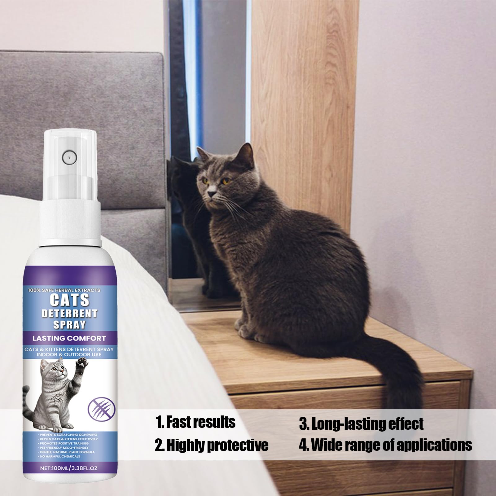 100ml Anti Griffe Chat Canapé