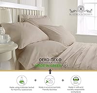 Vista 73 de 100% Cotton Pillow Covers for Queen/Standard Size Pillows - Set of 2 Sateen Pillowcases - Egyptian Cotton Pillow Cases with Long Staple Cotton for