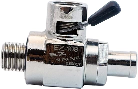 EZ-10912mm-1.5 EZ Oil Drain Valve with removable Straight Hose EndH-001 Combo