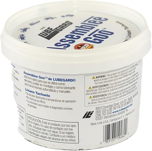 Miniatura 4 de Lubegard 19260 Dr. Tranny Assemblee Goo, azul, limpiador suave de lubricantes, 16 oz