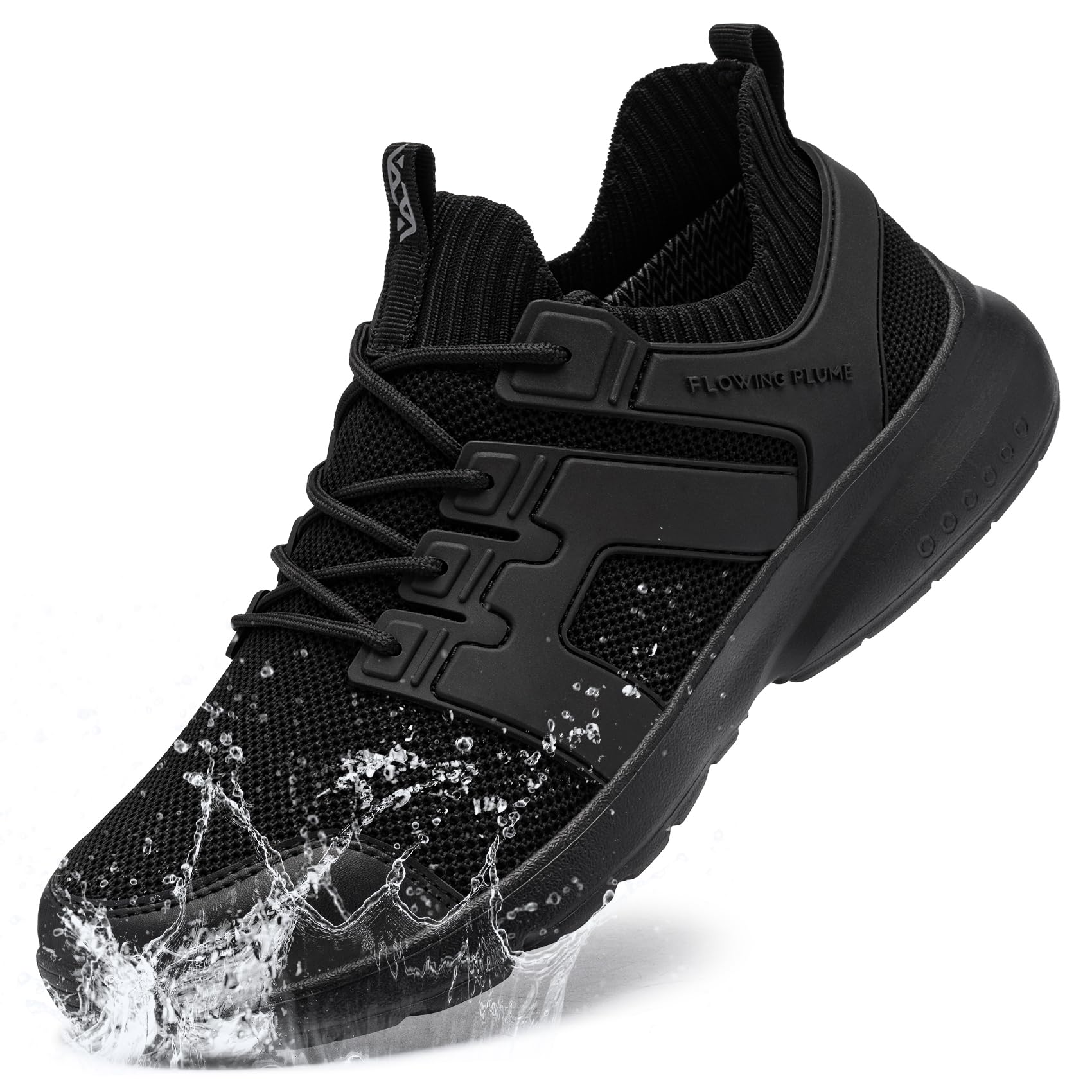 FLOWING PLUMEWaterproof Trainers Men Lightweight Rain Men Trainers Comfortable Walking Sneakers Outdoor Fitness Casual Jogging