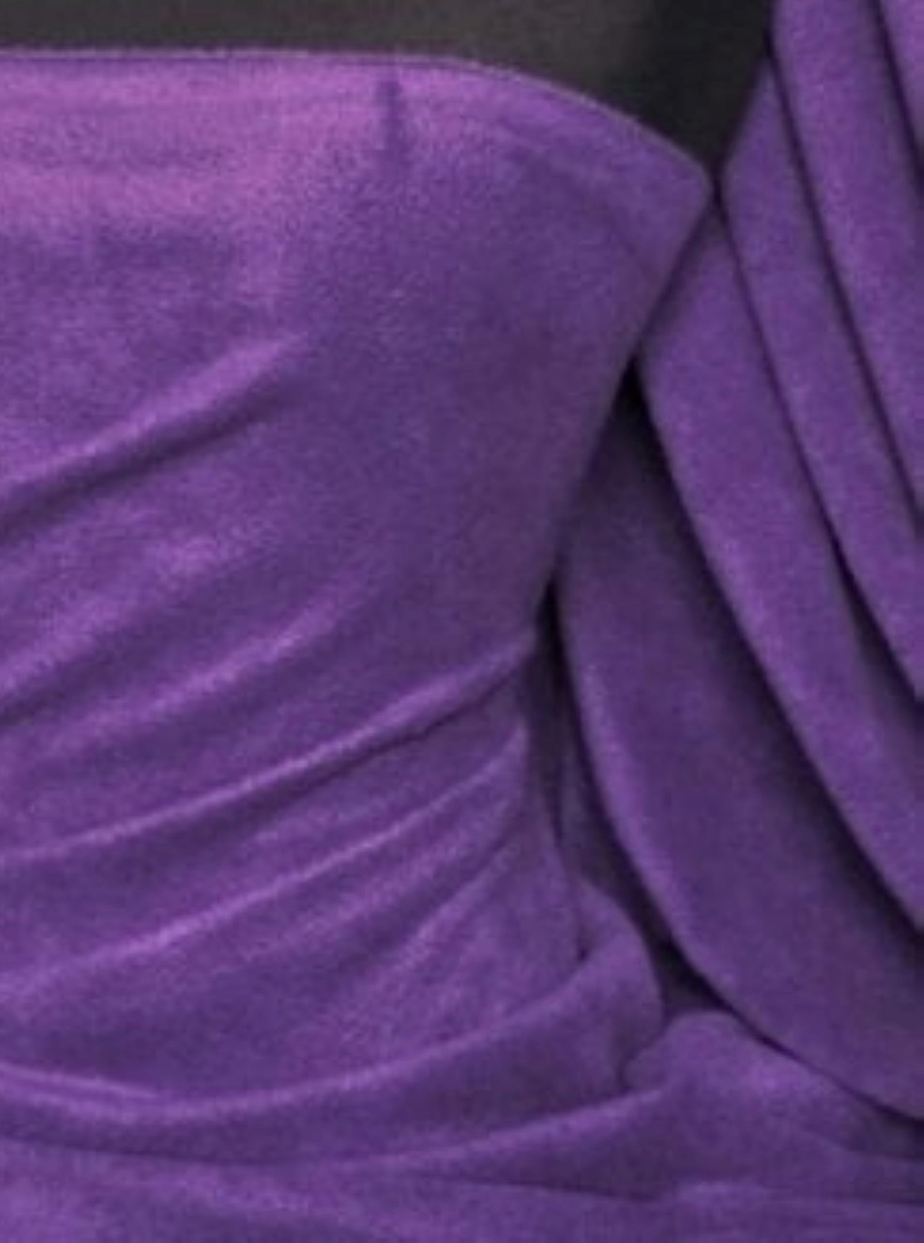 Purple Polar Fleece - Anti Pill Premium Quality Plain Soft Warm Fabric (Purple)