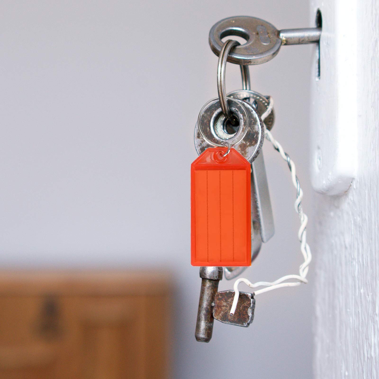 30 PCS Key Tags, Key Fobs Labels Key Rings Name Tags Key Label Tags