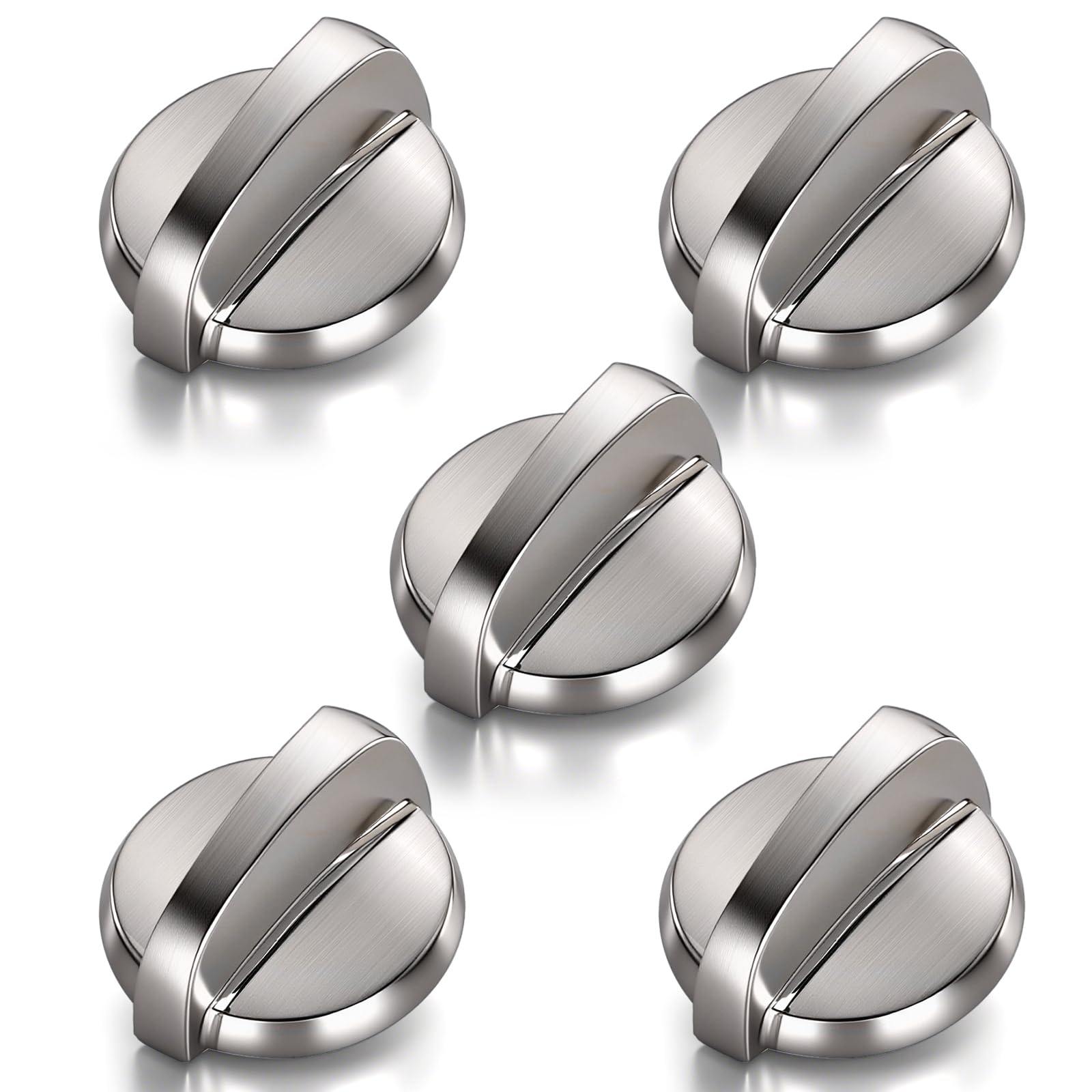 5 Pack WB03T10284 Oven Knobs Replacements for GE, 191D5100 Stove Knons Compatible with GE Range Stove Oven Replaces 1373043 AP4346312 AH2321076 EAP2321076 PS2321076