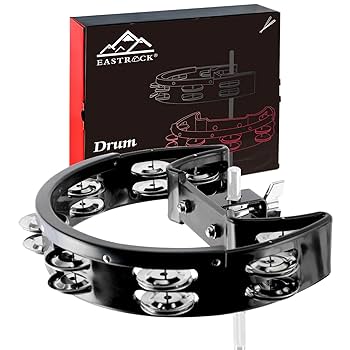 Amazon.com: EASTROCK Drum Set Tambourine with Mounting Eye