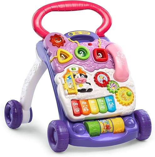 Miniatura 37 de VTech Caminante de aprendizaje sentado a pie (embalaje sin frustración), rosa Rosa,Azul,Lavanda,Naranja