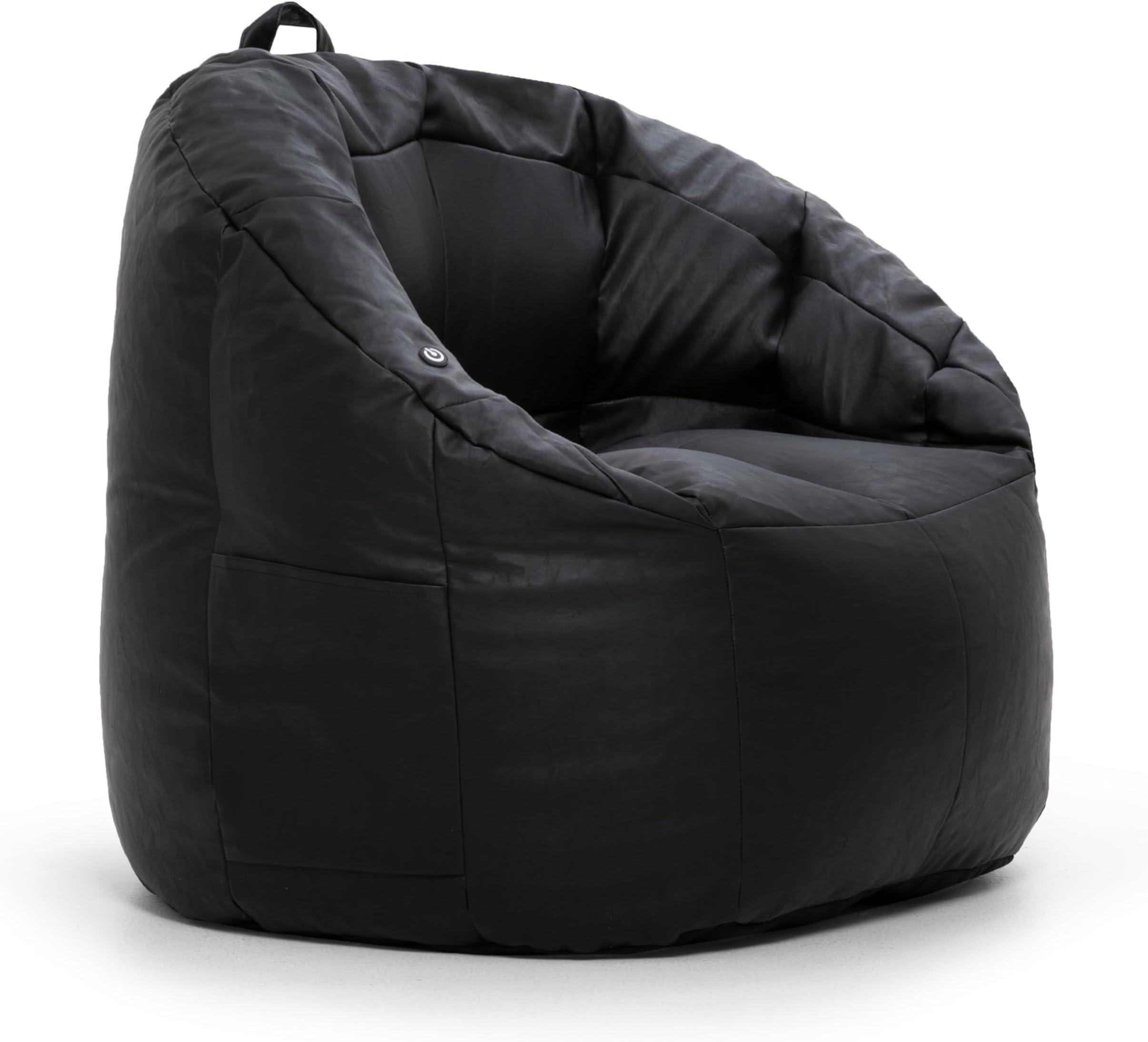 Amazon.com: Flash Furniture Dillon Small Solid Black Bean Bag Chair for ...