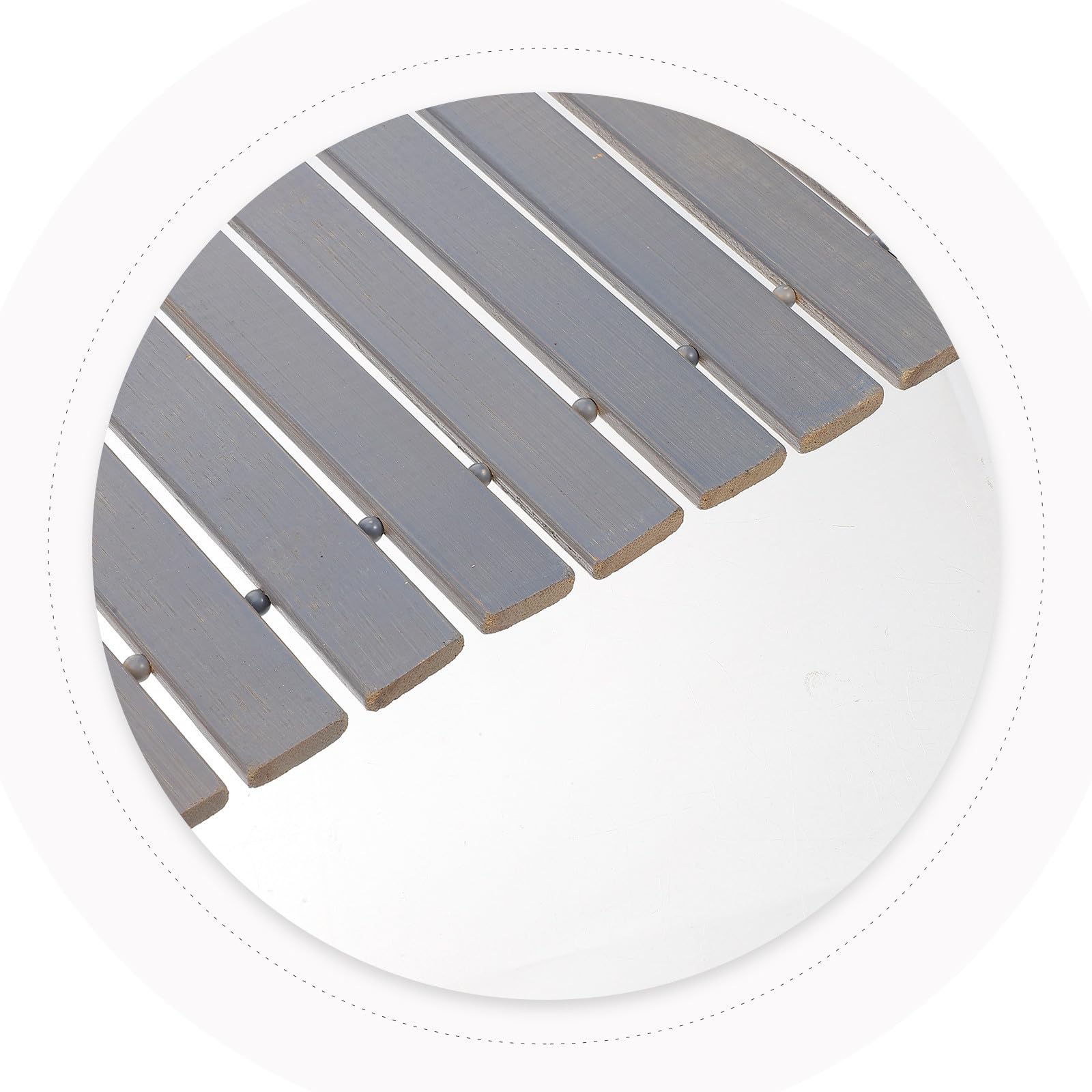 jojofuny Alfombrilla de Baño de Bambú Antideslizante, Esterilla de Ducha para Baño, para Habitación y Dormitorio