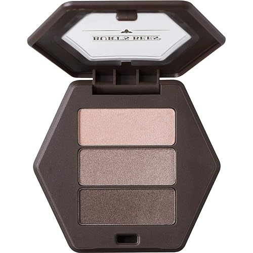 Burt's Bees Paleta de sombras de ojos 100% natural con 3 tonos, polvo