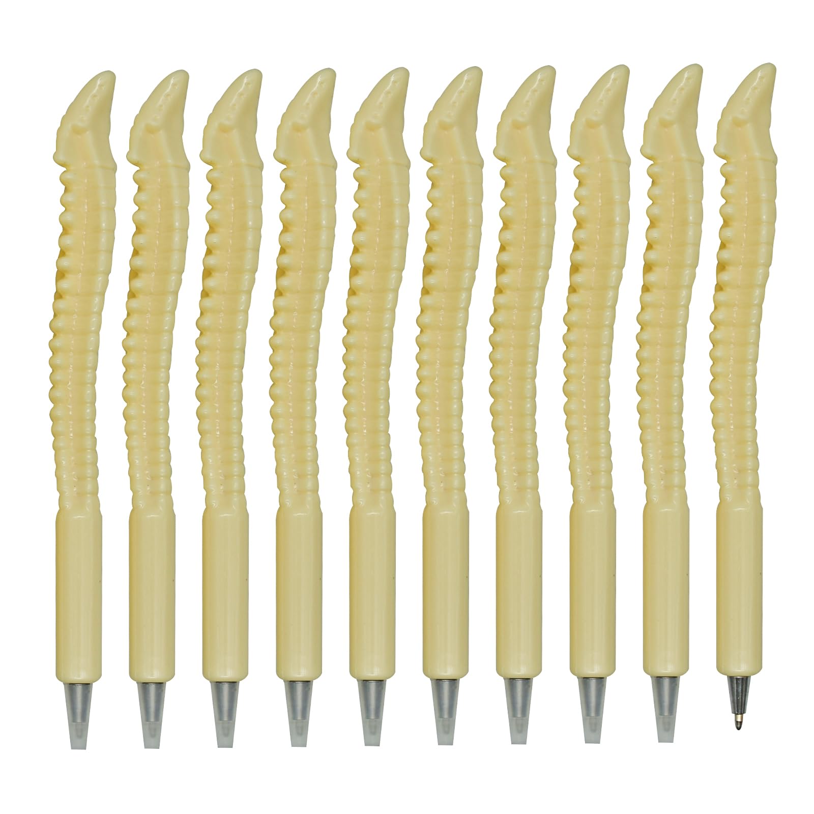 10PCS Novelty Bone Pens Spine Shape Ballpoint Pen Black Ink Pens for Doctor Nurses Present Party Favor Halloween