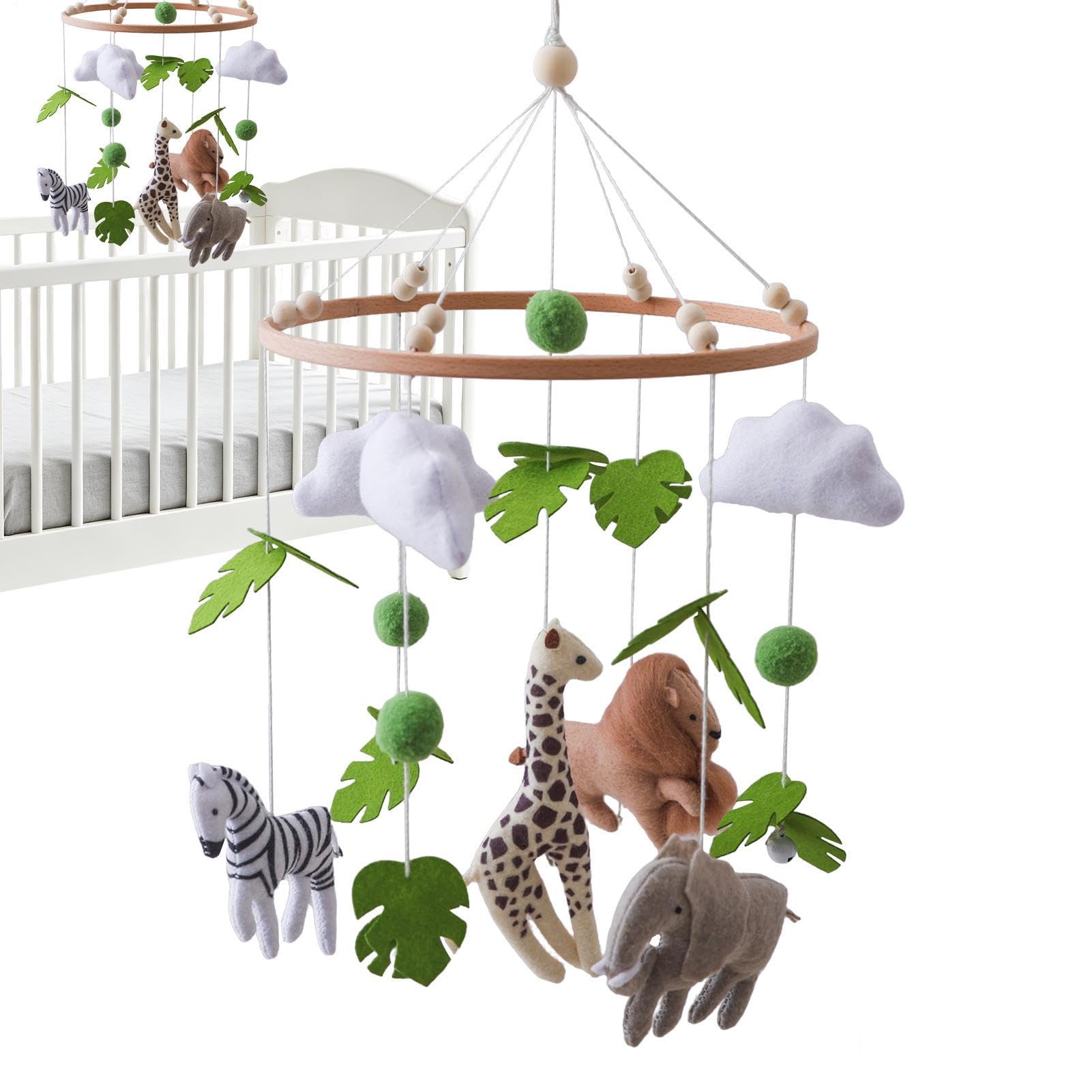 Mobile rilassante per bambini, a tema animali, decorazione per la cameretta dei bambini, per culla, lettino, camera da , giochi per bambini, ragazze e