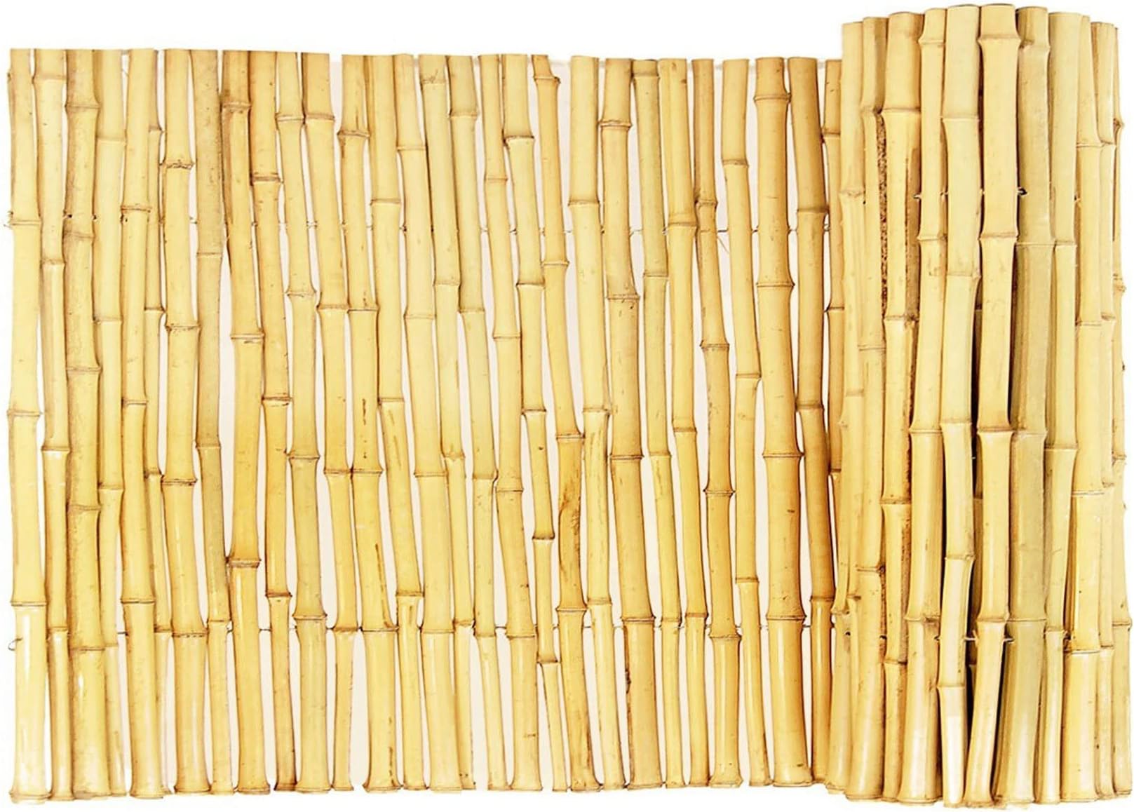 FOREVER BAMBOO Natural Bamboo Fencing Decorative Rolled Fence Panel 0.75 in D x 3 ft H x 8 ft L
