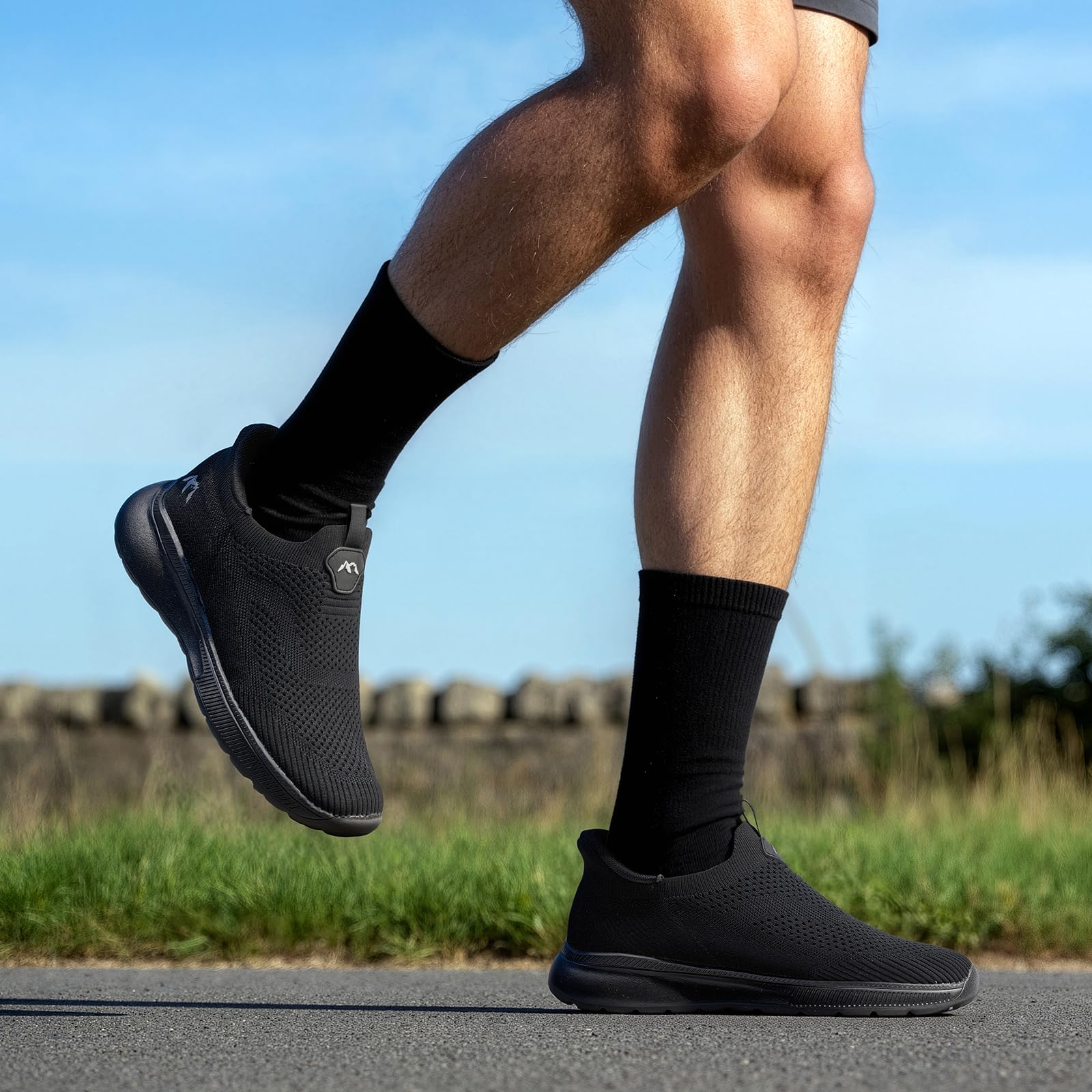 ODCKOI Herren Slip On Sneaker atmungsaktiv Turnschuhe bequem Laufschuhe | Minimalistischer Sneaker Herren für Alltag, Walking, leichtes Jogging bietet flexiblen, bequem