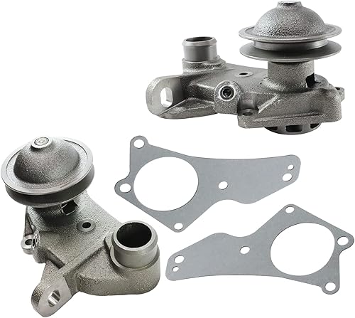 Miniatura 6 de Par (2) bombas de agua de cabeza plana compatibles con la camioneta Fo-rd F1 Deluxe Anglia 1932-1952 #GH5592DRV, GH5592PASS; no necesita taladrar ni