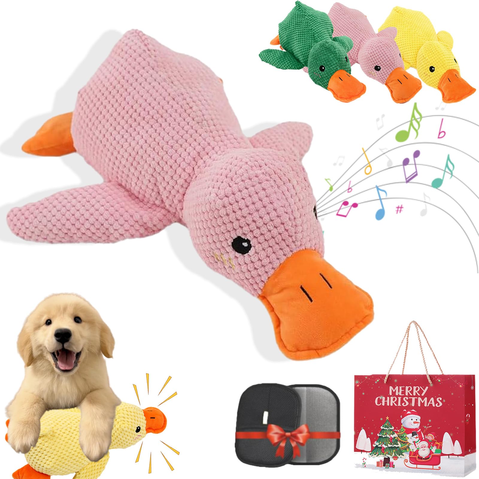 Paw Love Calming Duck, Pawlove Duck, 2026 New Upgraded Calming Duck Toy For Dogs, Quacking Ducks Toys, Soft Stuffed Plush Mellow Calming Pillow For Puppies And Senior Keep Busy (Pink, S(25cmx 22cm))